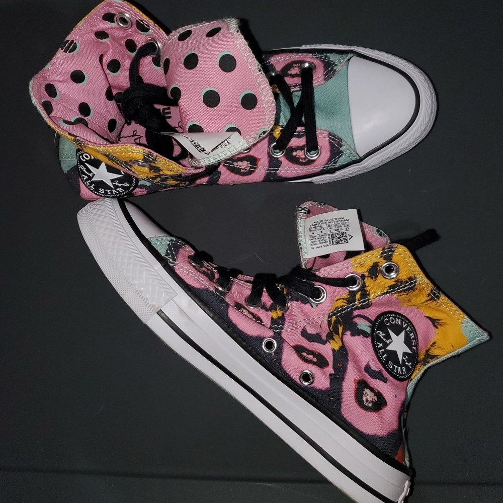 Andy Warhol Converse high tops
